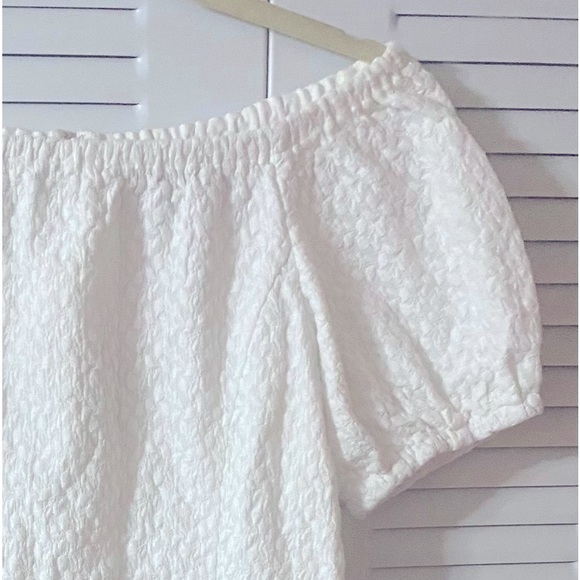 EUC Carolina Herrera Top, Algodon Cotton, Neutral, Sz 8, M, Off shoulder - Picture 8 of 14